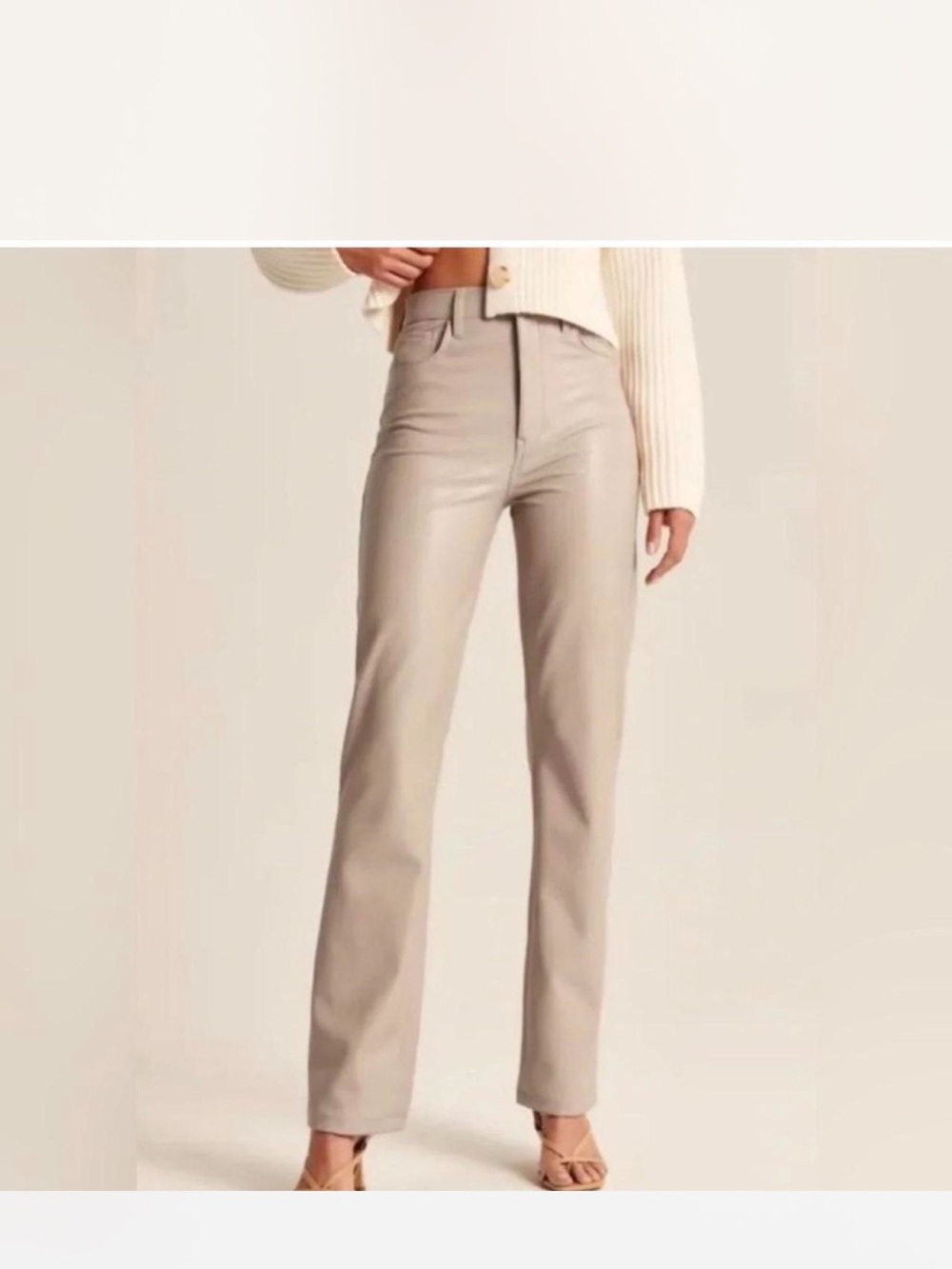 Abercrombie Ultra High Rise Leather Pants